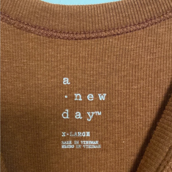 NWOT Burnt Orange Bodysuit A New Day size XL - Picture 2 of 6